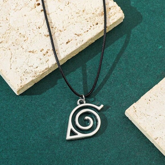 Naruto Konoha Logo Pendant Necklace - Hidden Leaf Village Pendant - Picture 4 of 6